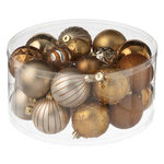Paris Prix Lot de 30 Boules de Noël  Night  31cm Marron