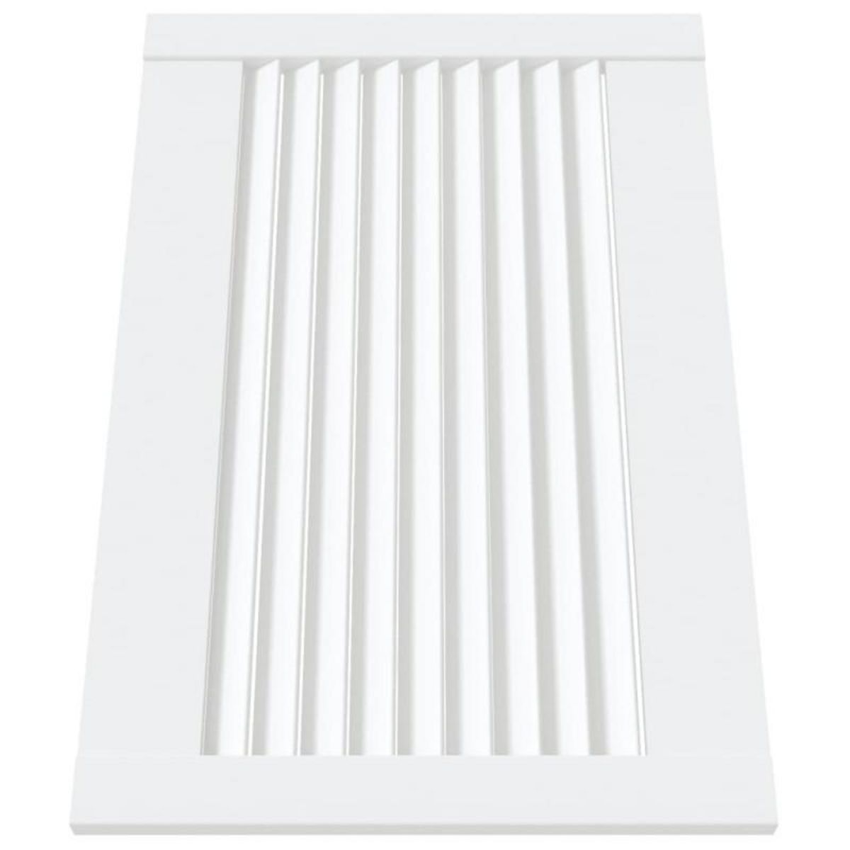 VIDAXL Portes d armoire à persiennes 4pcs blanc 39,5x59,4cm pin massif