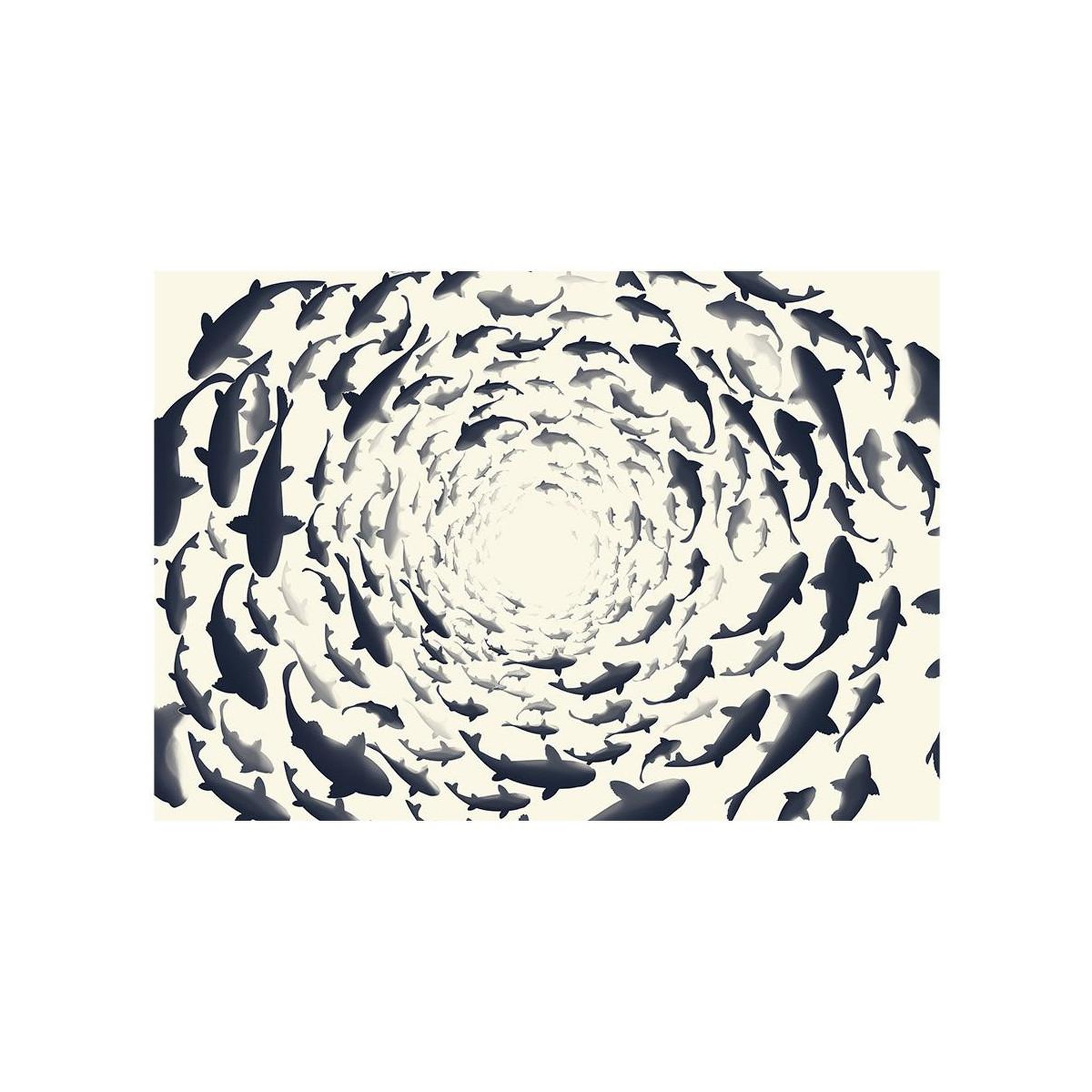 Voir la diapositive 2 : Paris Prix Papier peint  fish swirl