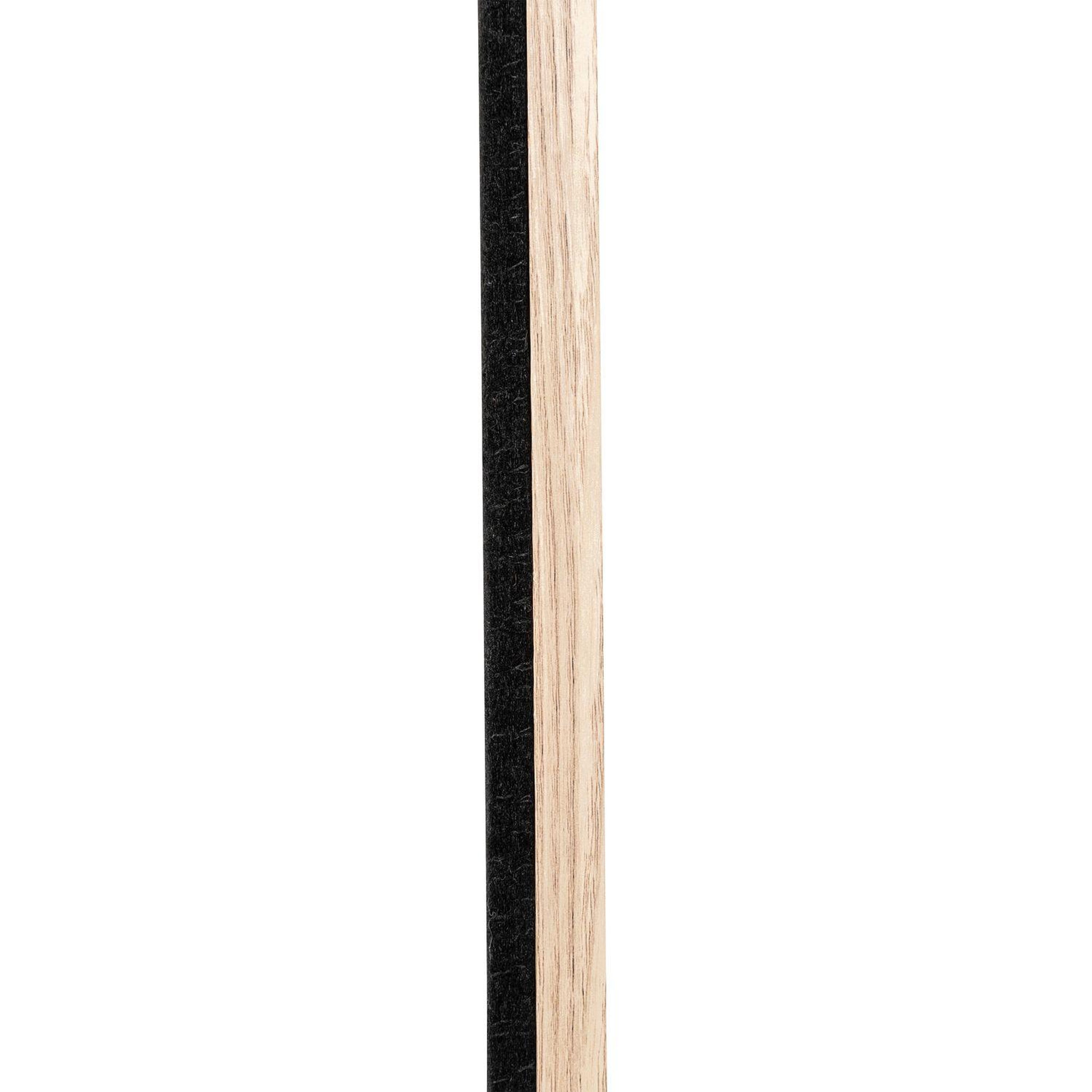 Voir la diapositive 4 : TOILINUX Lot de 4 panneaux décoratifs tasseaux de bois colva - marron clair