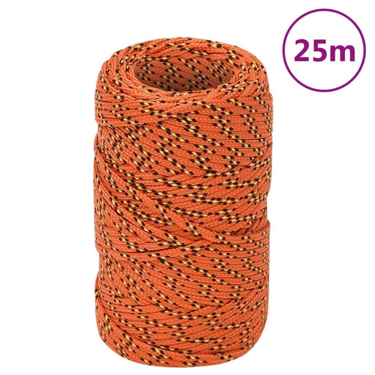 VIDAXL Corde de bateau Orange 2 mm 25 m Polypropylene