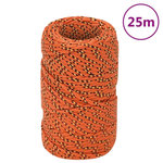 VIDAXL Corde de bateau Orange 2 mm 25 m Polypropylene