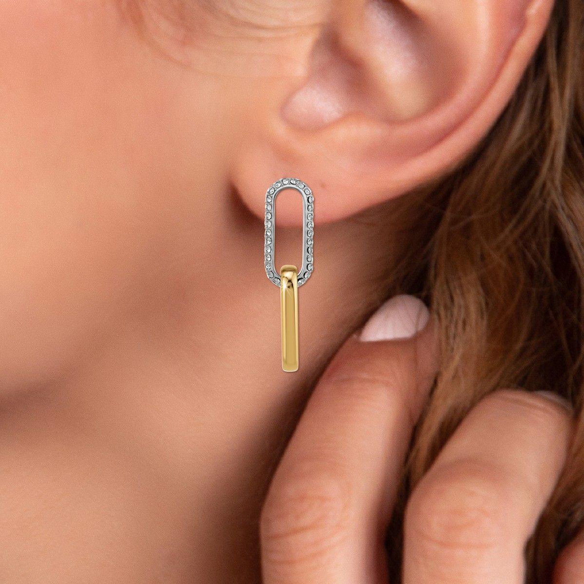 Voir la diapositive 2 : SC CRYSTAL Boucles d'oreilles SC Crystal ornées de Cristaux scintillants