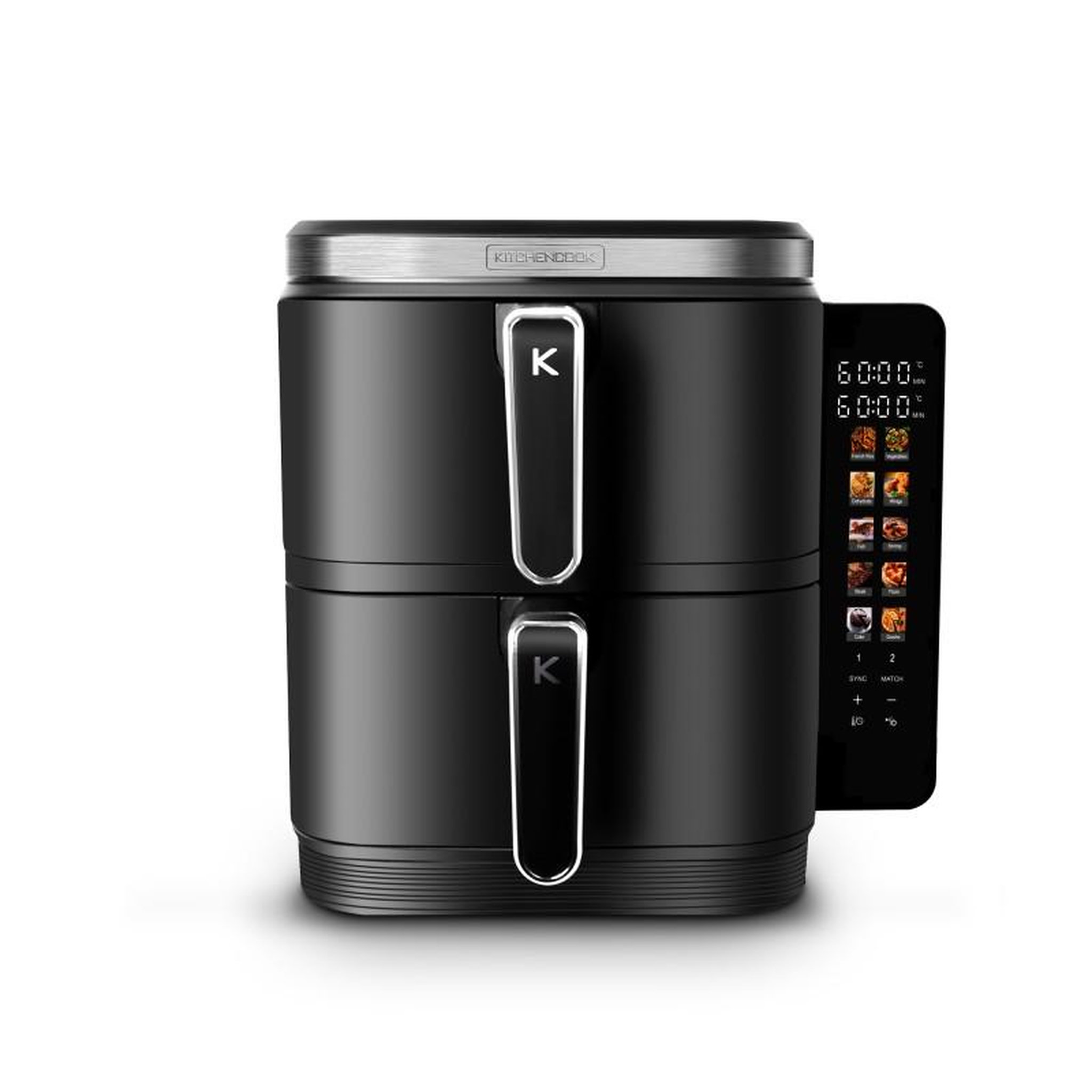 KITCHENCOOK Kitchencook - airflow12 led - friteuse à air verticale 12l - 10 programmes - panneau tactile led - 2800w