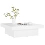 Voir la diapositive 3 : VIDAXL Table basse blanc 90x90x28 cm bois d'ingenierie