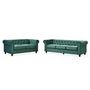 Voir la diapositive 6 : Paris Prix Canapé 2 Places Velours  Chesterfield  158cm Vert