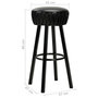 Voir la diapositive 6 : VIDAXL Chaises de bar lot de 2 noir similicuir