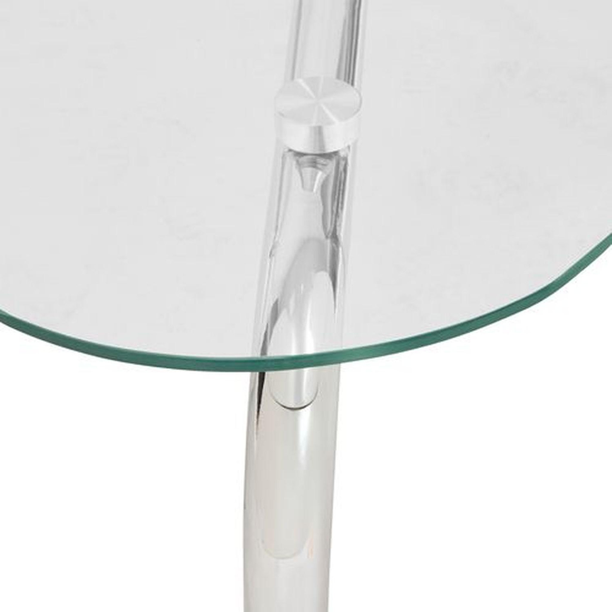 Voir la diapositive 6 : ATMOSPHERA Table basse en verre et métal chromé hecate