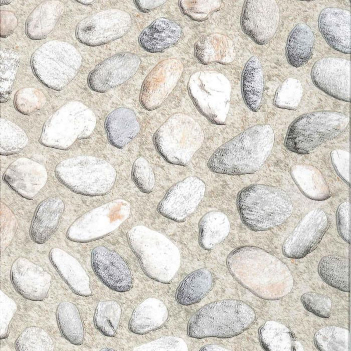 Paris Prix Rouleau Adhésif Fantaisie  Galets  45x200cm Gris