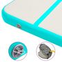 Voir la diapositive 6 : VIDAXL Tapis gonflable de gymnastique avec pompe 300x100x15cm PVC Vert
