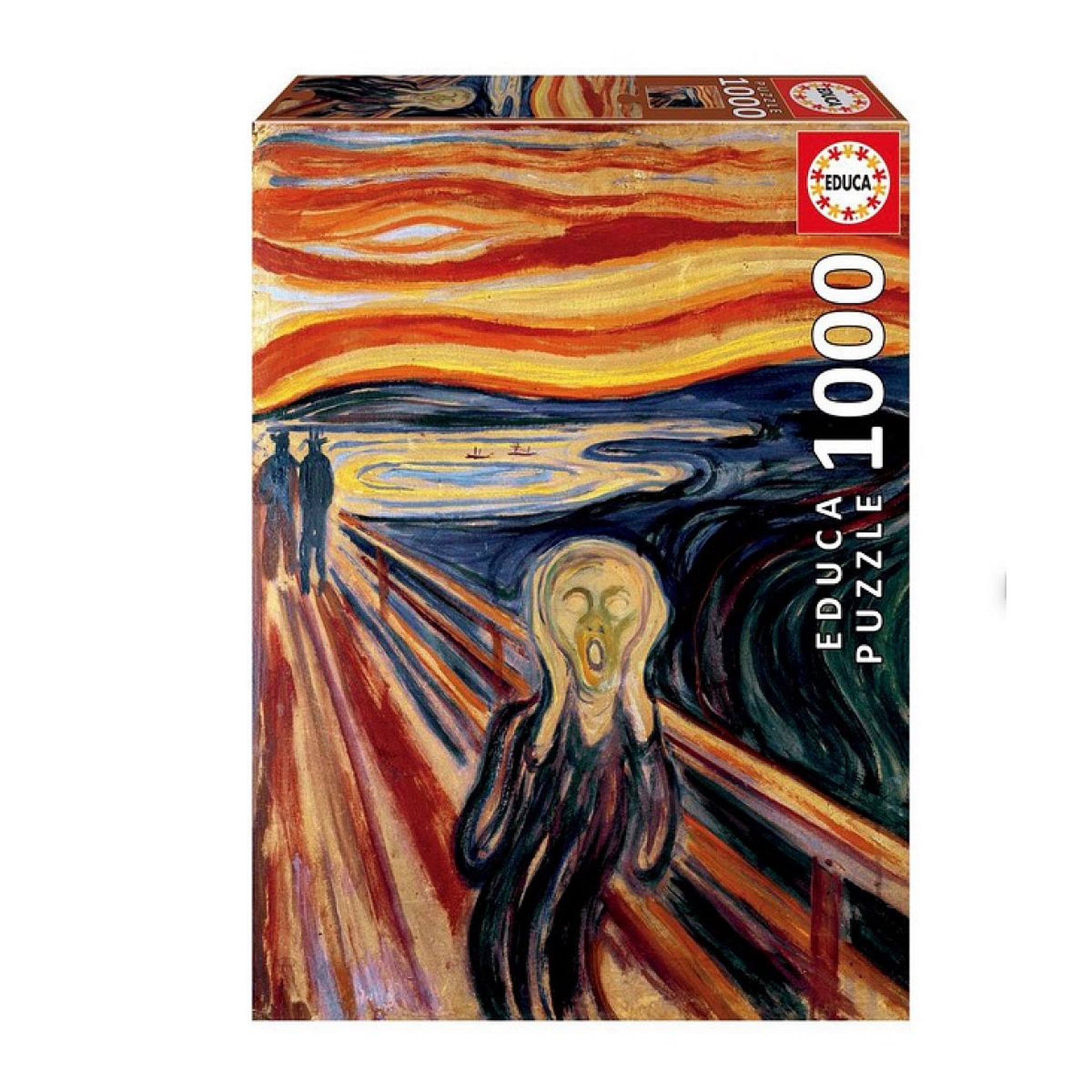 EDUCORA BORAS Puzzle 1000 pièces le cri d'edvard munch – défi pour adultes et adolescents – educora boras