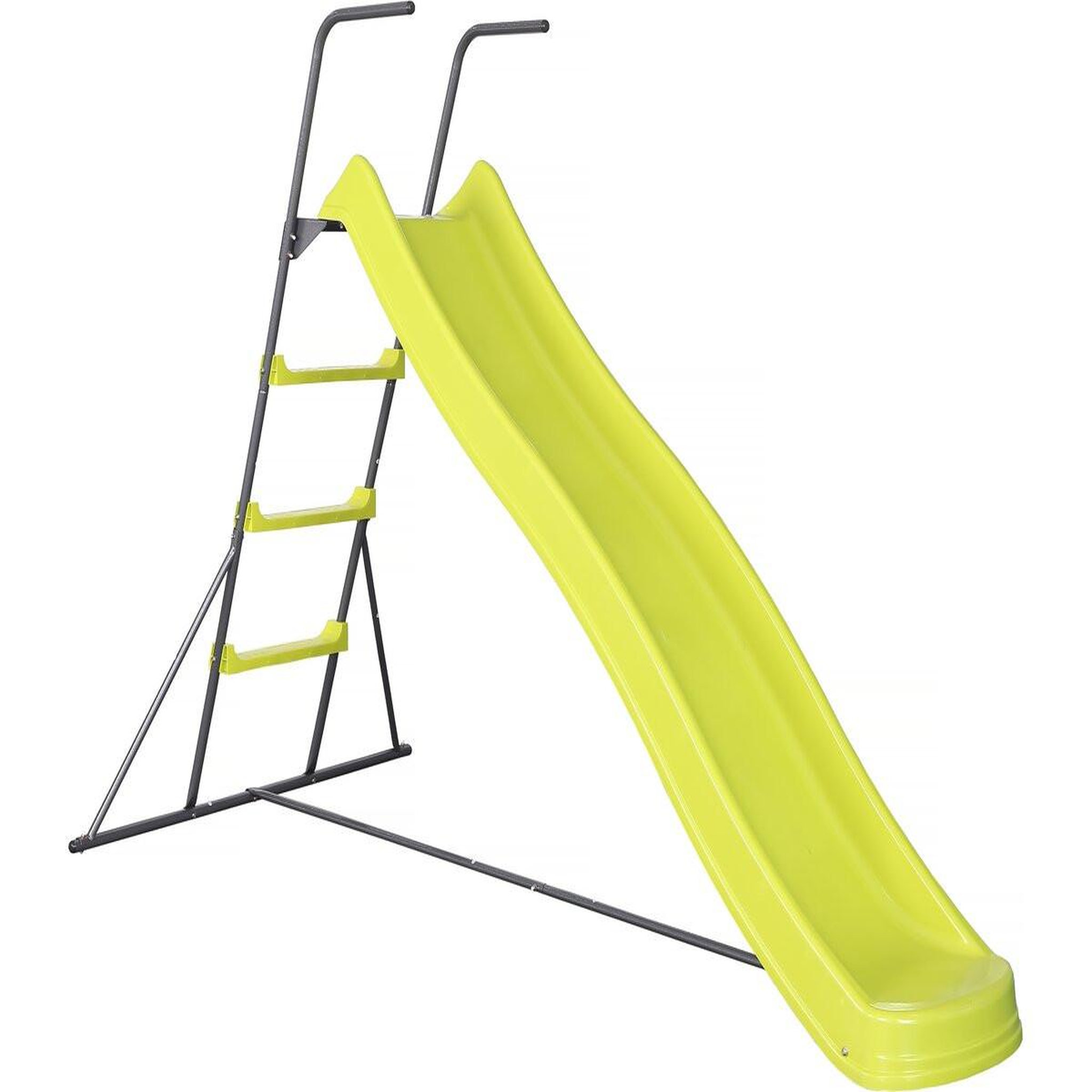 Voir la diapositive 1 : Habitat et Jardin Toboggan de jardin à double vague  poly  en vert - 240 x 120 x 156 cm
