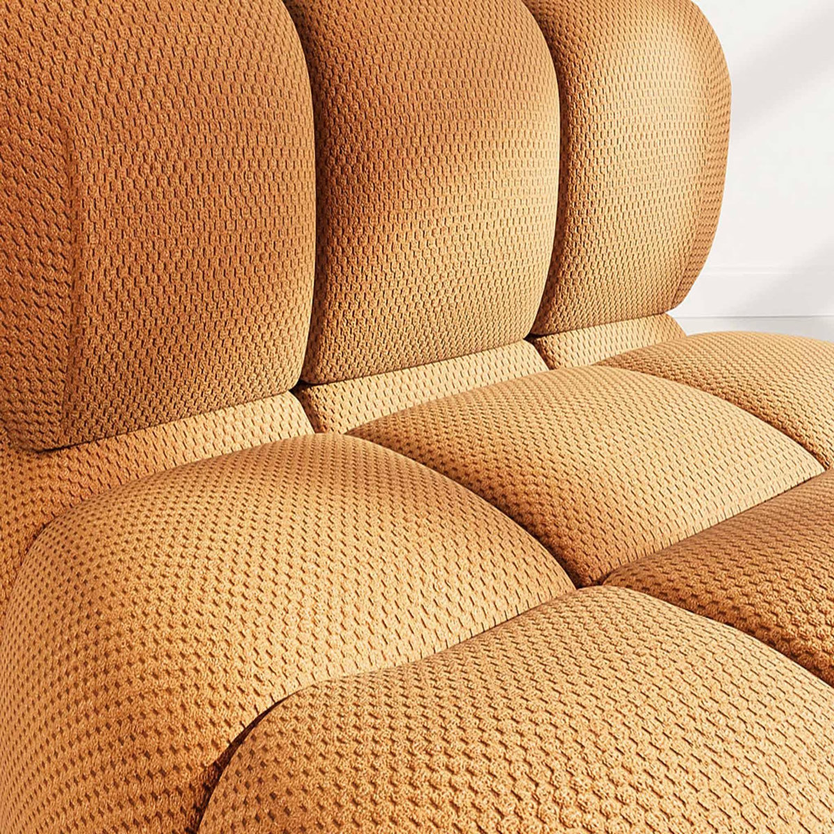 LISA DESIGN Ruby - module d'assise en velours texturé