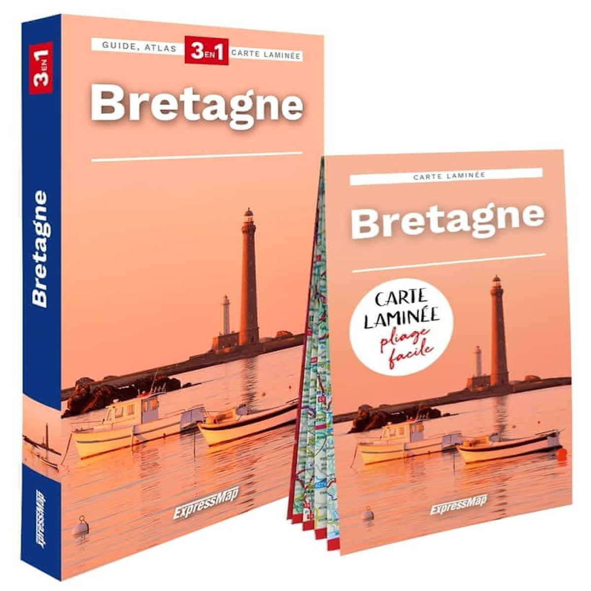 BRETAGNE. GUIDE + ATLAS + CARTE, Express Map
