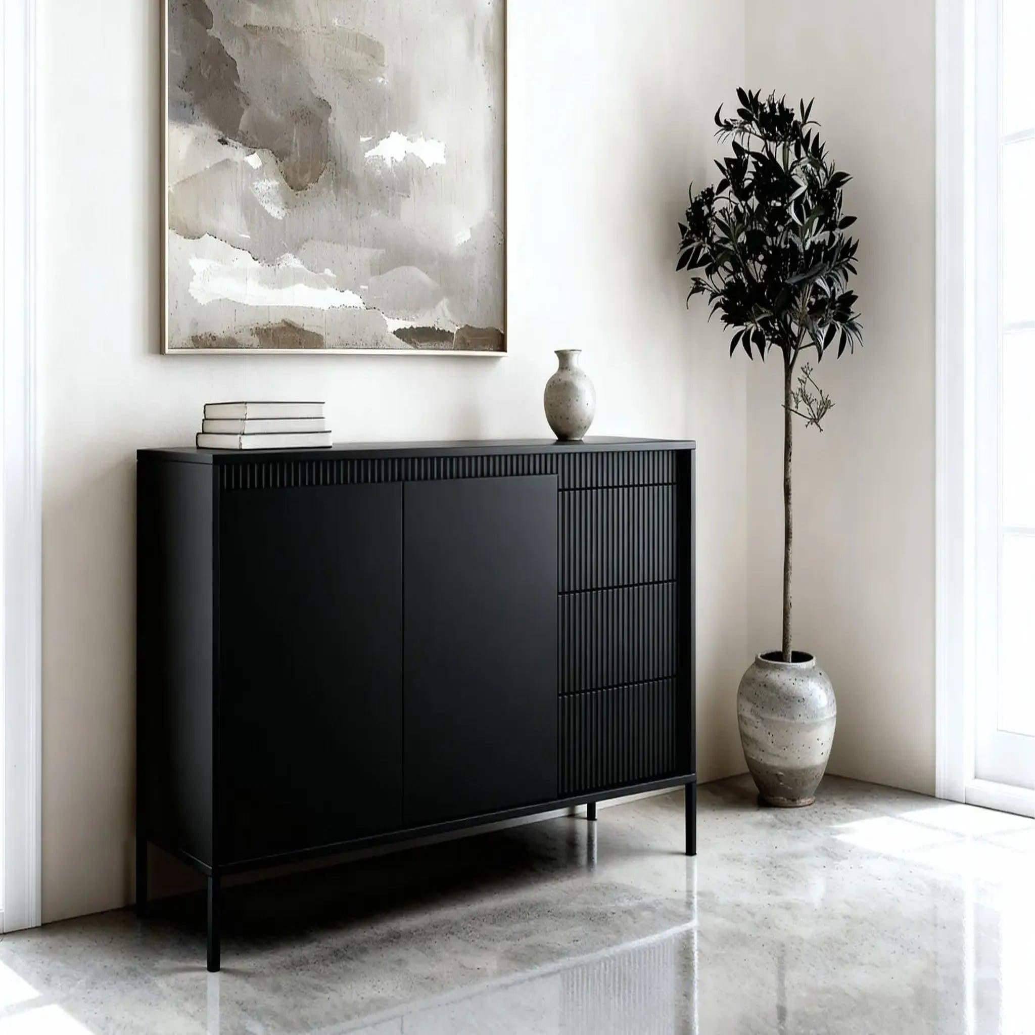 Voir la diapositive 4 : CASANOVA PARIS Alina - buffet 153cmpieds en métal