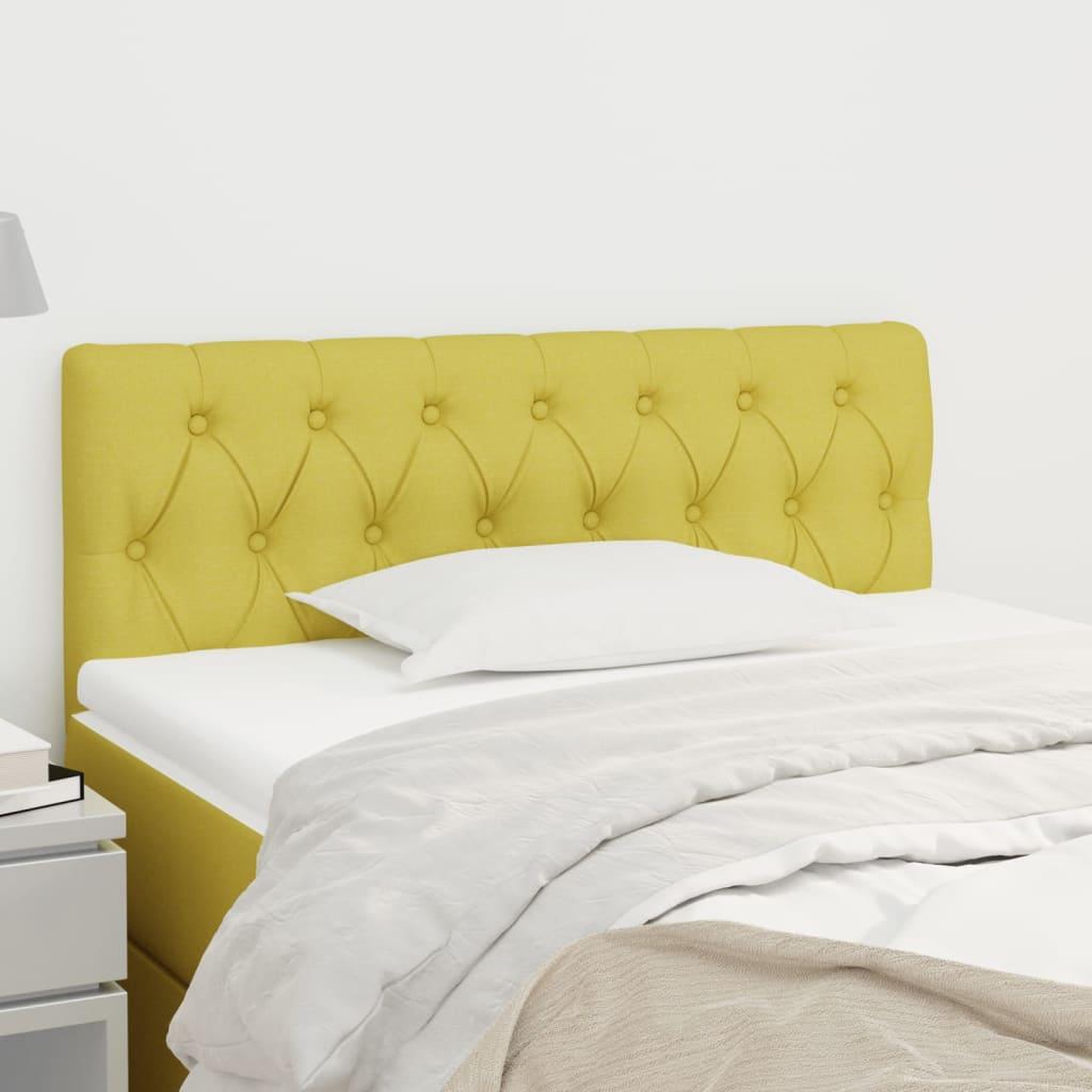 Voir la diapositive 1 : VIDAXL Tete de lit Vert 90x7x78/88 cm Tissu