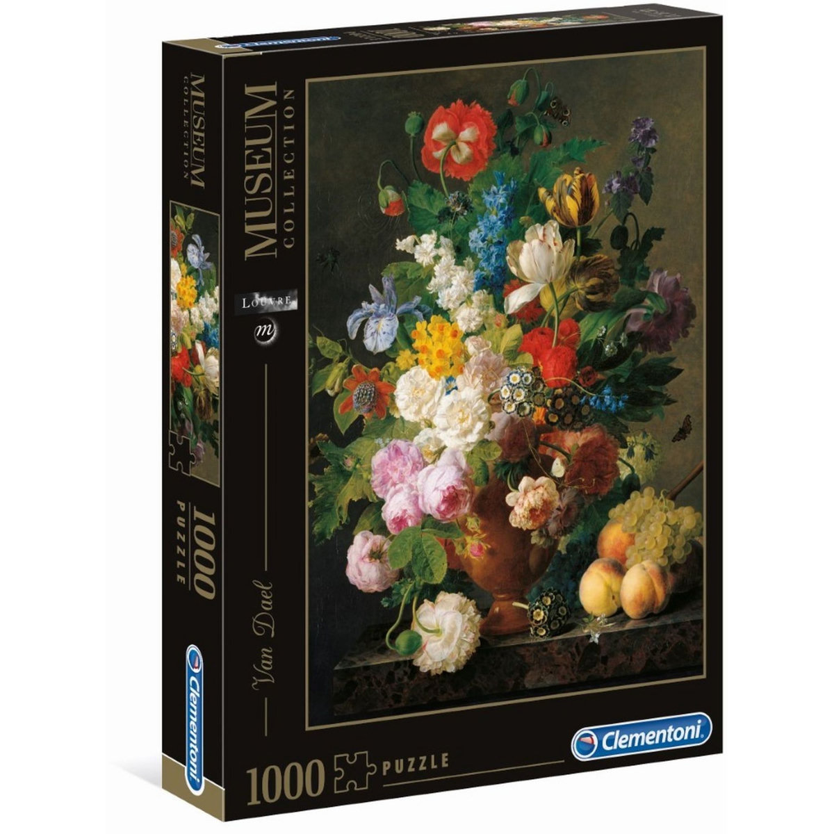 CLEMENTONI Puzzle 1000 pièces Vase de Fleurs Van Dael