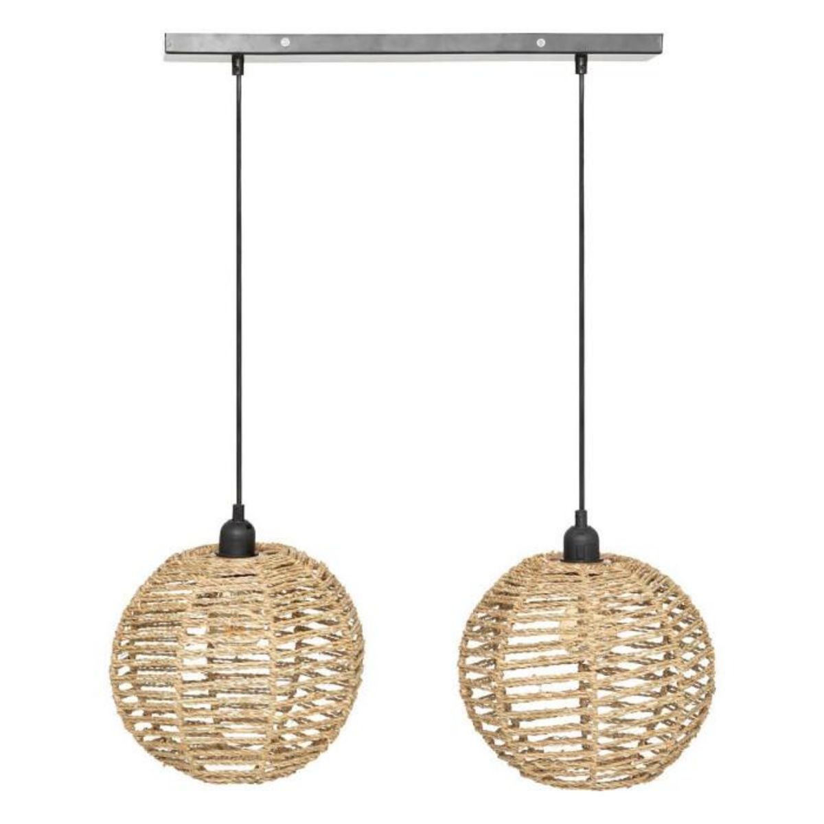 ATMOSPHERA Lampe Suspension en Jonc  Rana  50cm Naturel