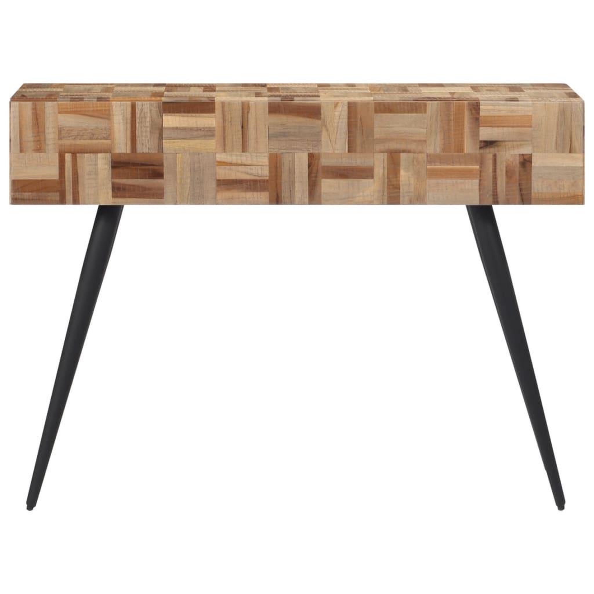Voir la diapositive 2 : VIDAXL Table console 110x34x80 cm teck de recuperation massif