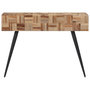 Voir la diapositive 2 : VIDAXL Table console 110x34x80 cm teck de recuperation massif