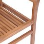 Voir la diapositive 5 : VIDAXL Chaises a manger lot de 2 avec coussins anthracite Bois de teck