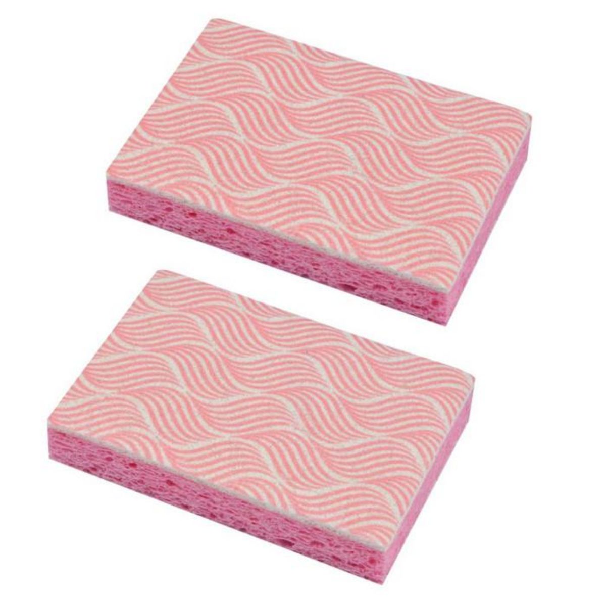 Paris Prix Lot de 2 Éponges  Salle de Bain  11cm Rose