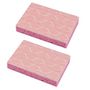 Voir la diapositive 1 : Paris Prix Lot de 2 Éponges  Salle de Bain  11cm Rose
