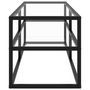 Voir la diapositive 3 : VIDAXL Meuble TV noir avec verre trempe 120x40x40 cm