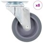 Voir la diapositive 1 : VIDAXL 8 pcs Roulettes pivotantes 75 mm