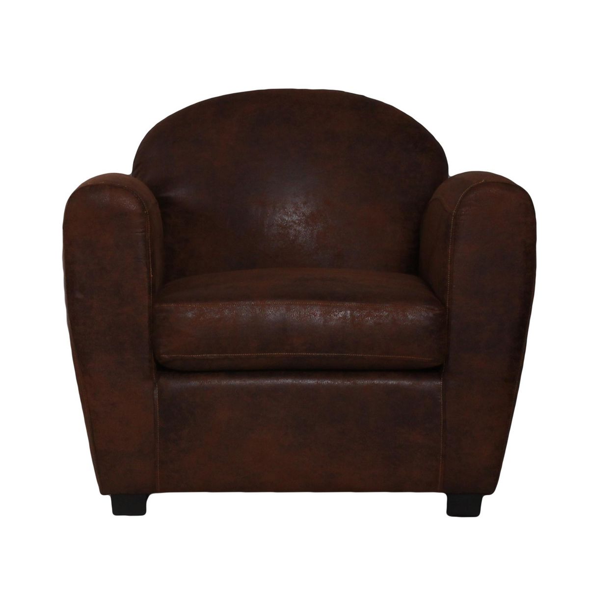 Fauteuil club RONAN, tissu vintage