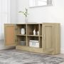 Voir la diapositive 3 : VIDAXL Buffet Chene sonoma 120x30,5x70 cm Bois d'ingenierie
