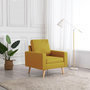 Voir la diapositive 1 : VIDAXL Fauteuil jaune tissu