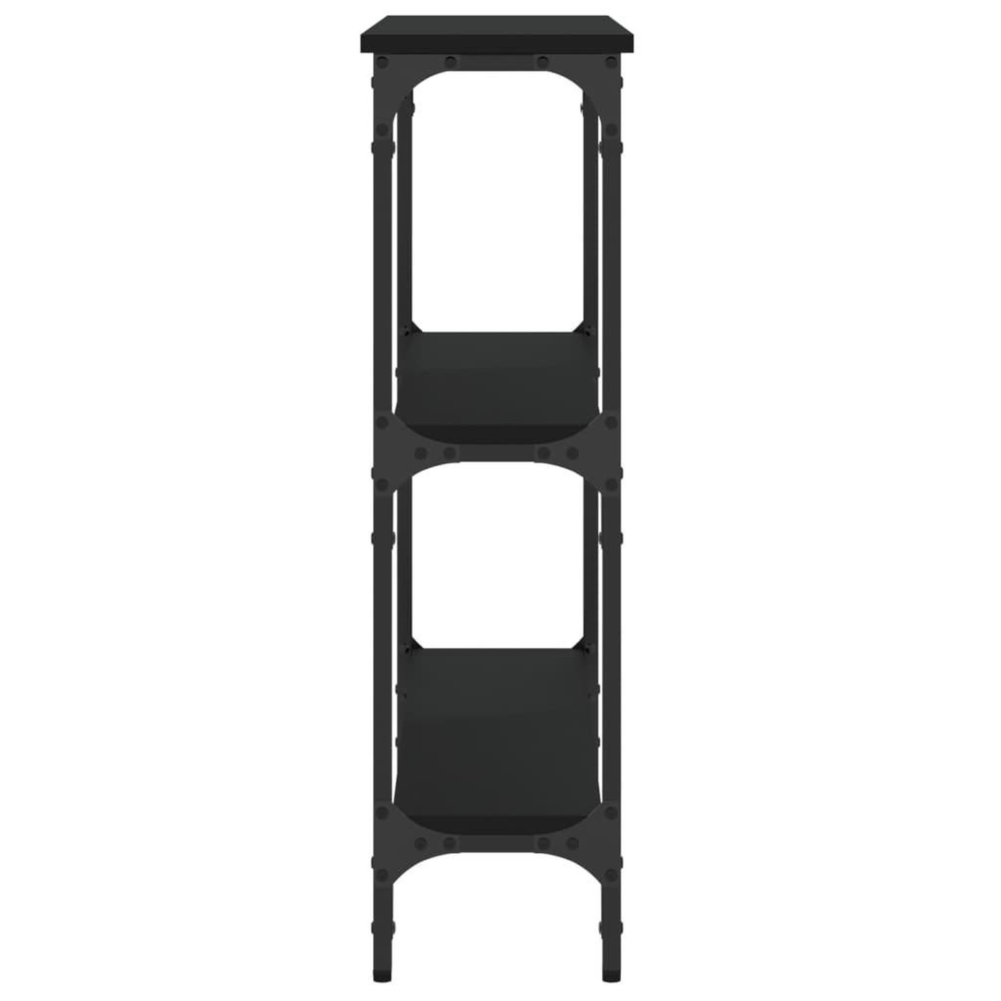 Voir la diapositive 5 : VIDAXL Table console noir 75x22,5x75 cm bois d'ingenierie