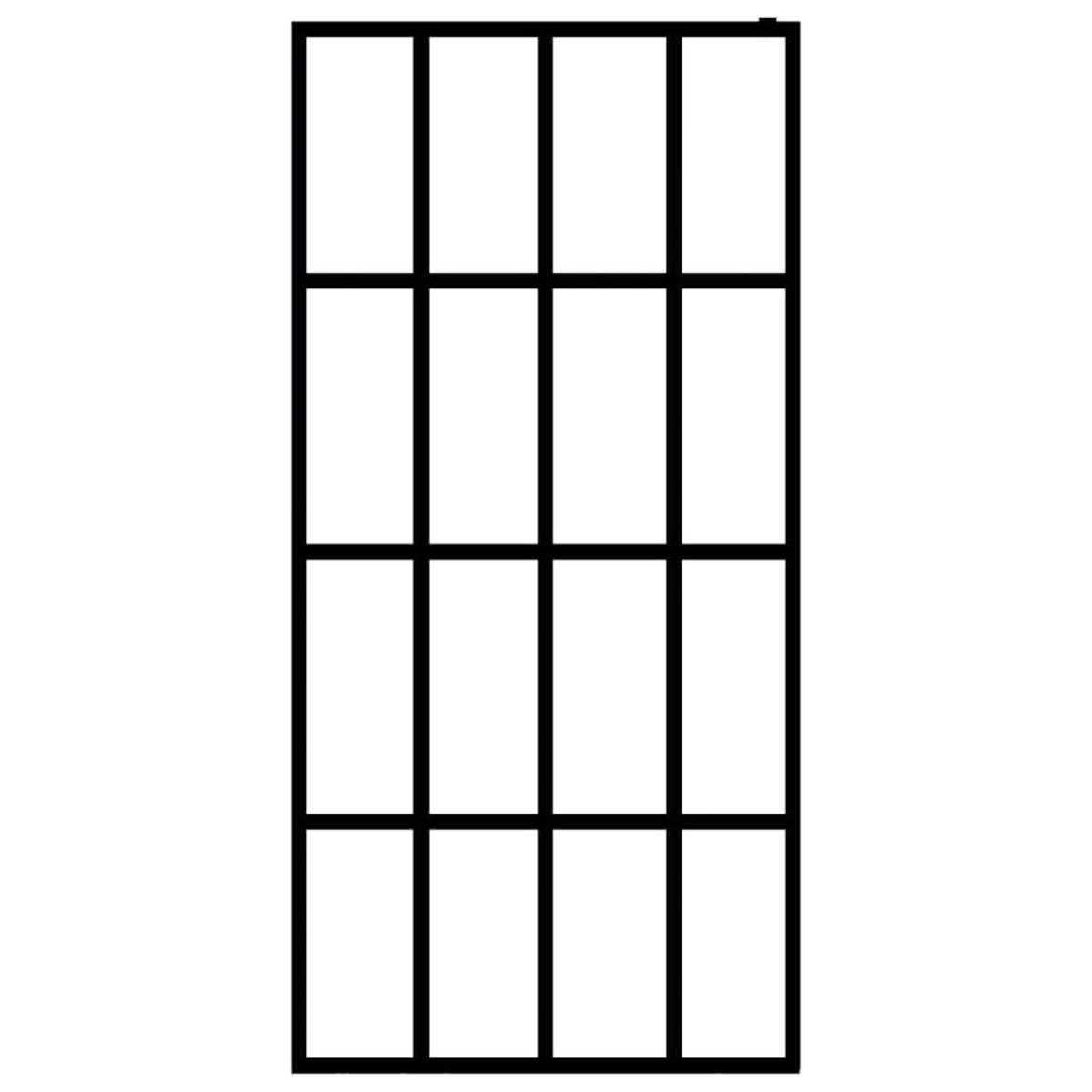 VIDAXL Ecran de douche Verre trempe depoli 80x195 cm