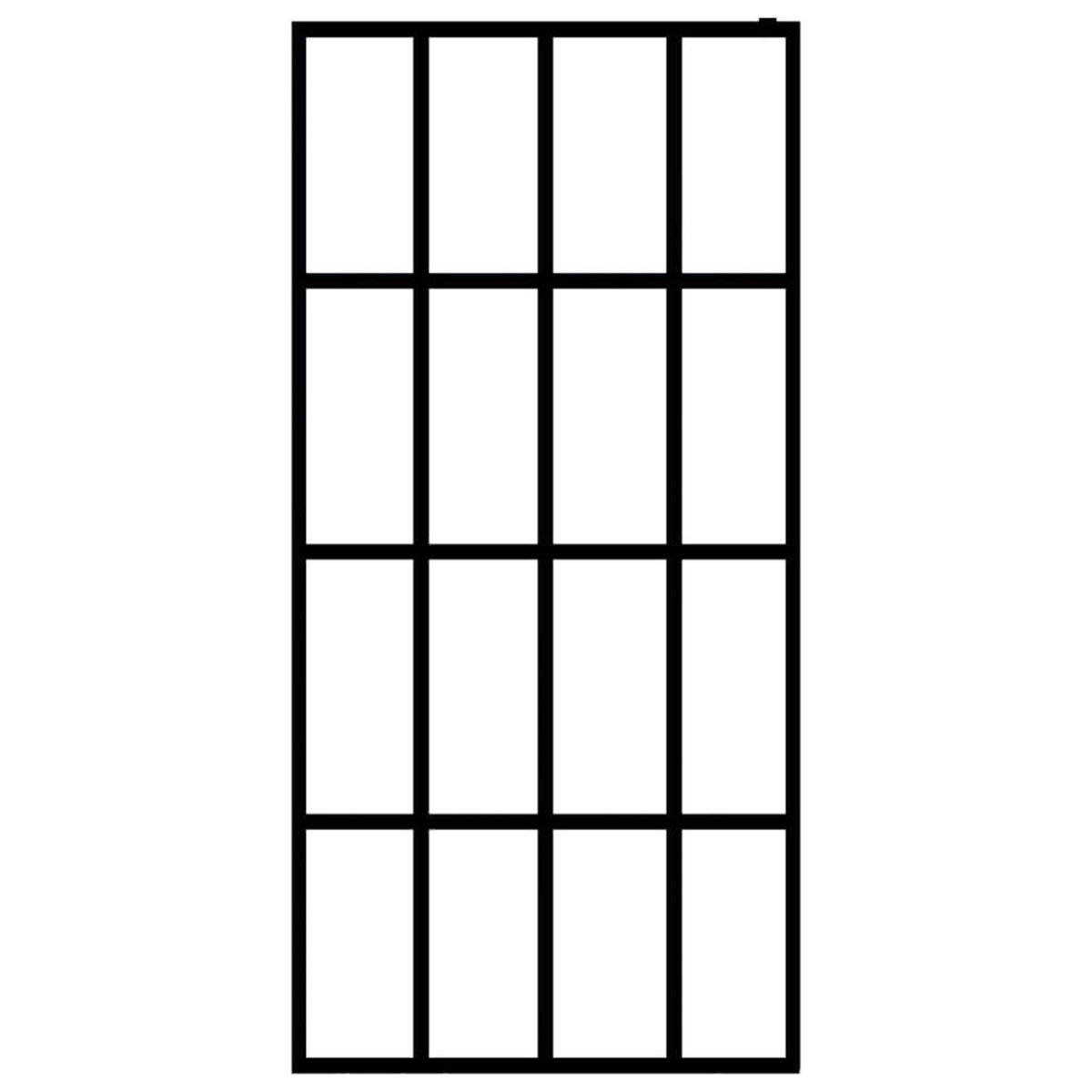 VIDAXL Ecran de douche Verre trempe depoli 80x195 cm