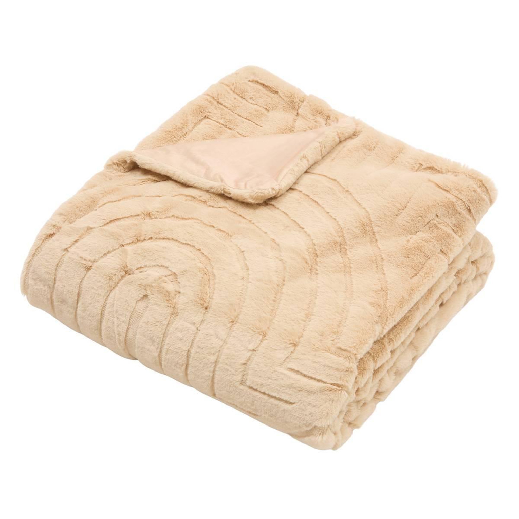 ATMOSPHERA Plaid xl imitation fourrure  arka  180x230cm beige