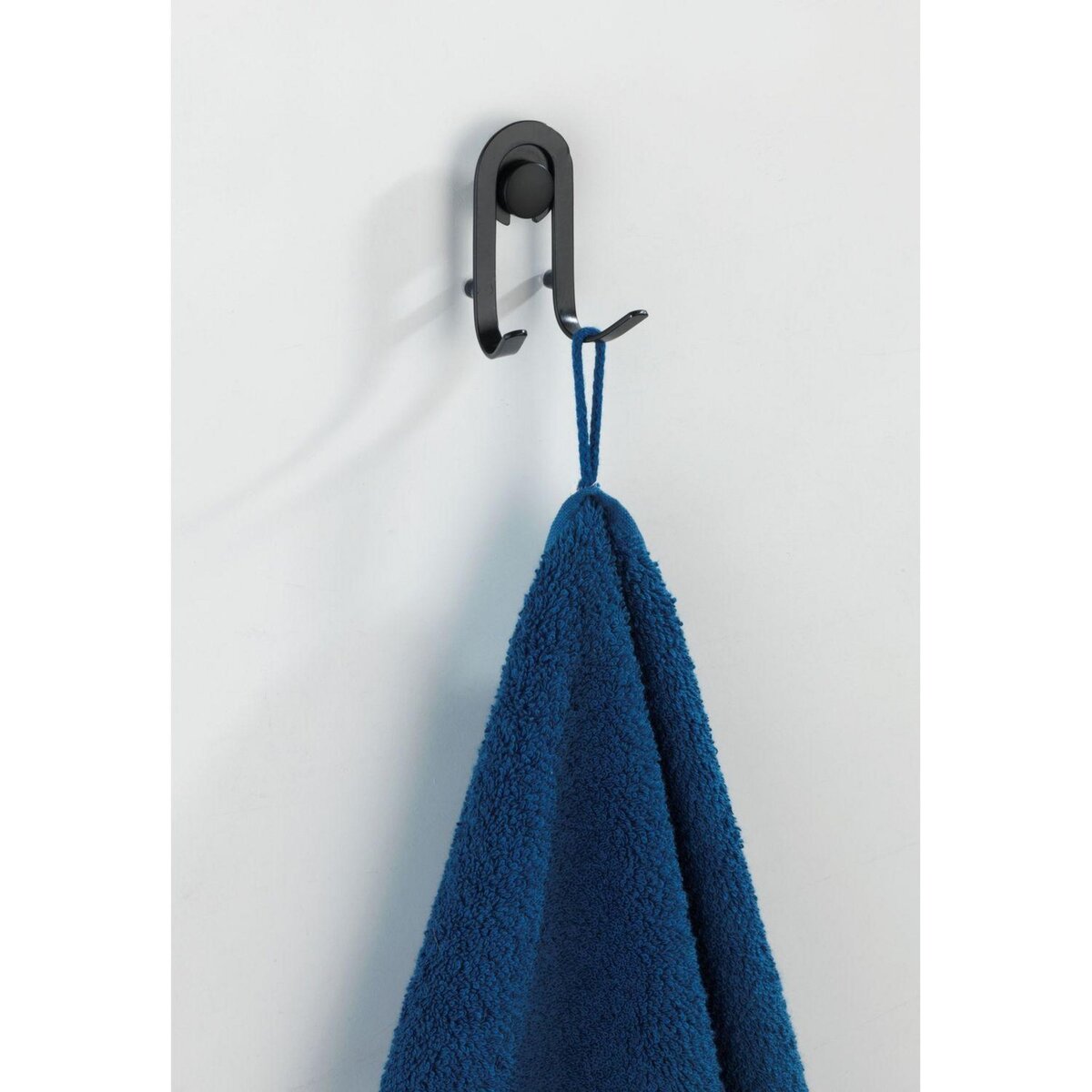 Wenko Crochet mural porte serviette indus Classic - Noir