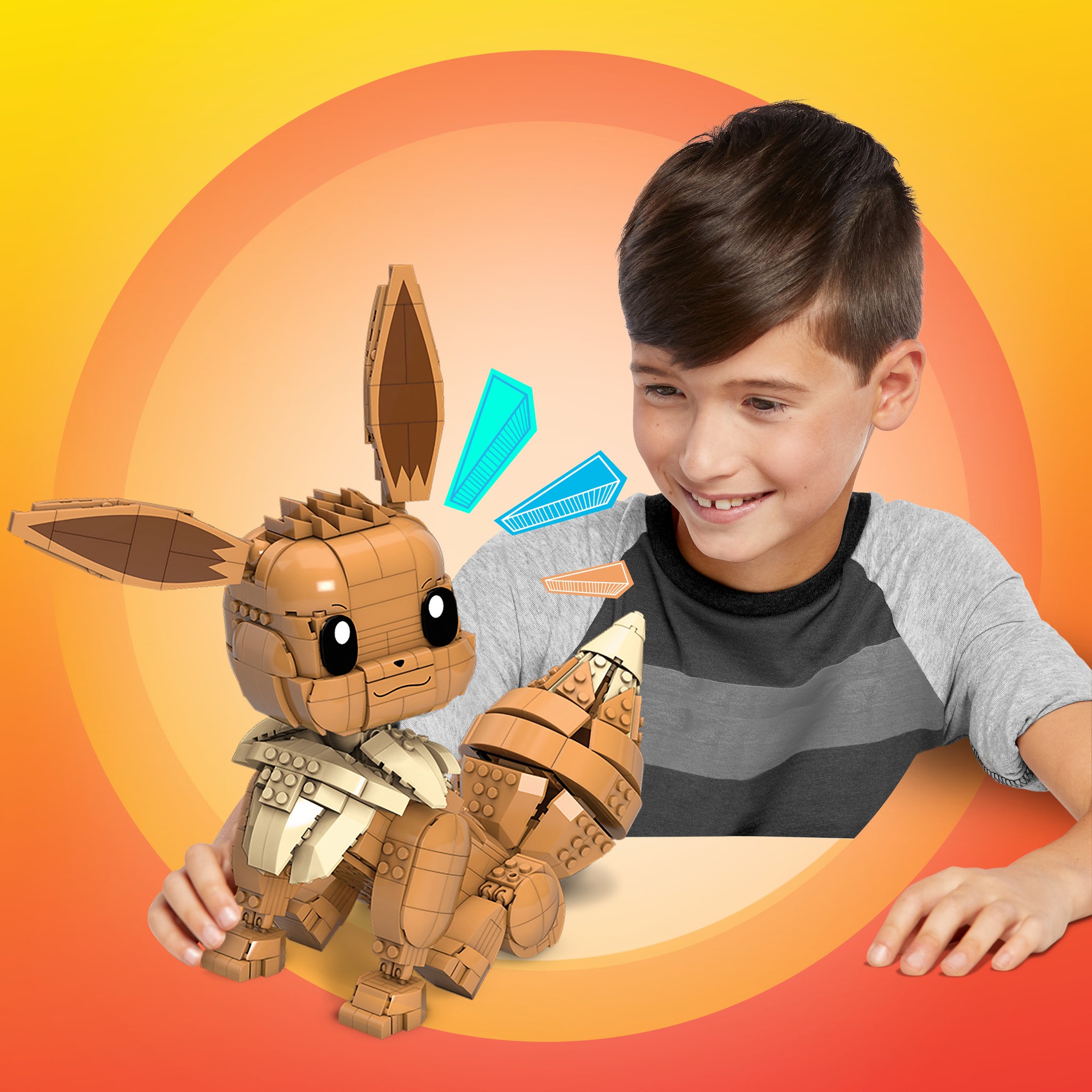 Voir la diapositive 5 : MEGA CONSTRUX Evoli Géant - Briques de construction - Pokemon 
