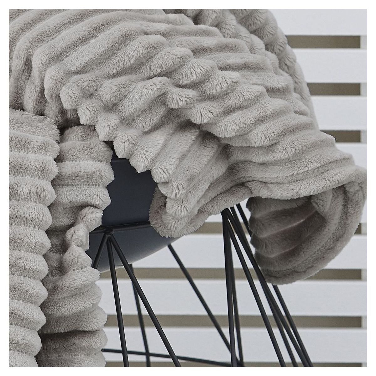 TODAY Plaid côtelé uni 