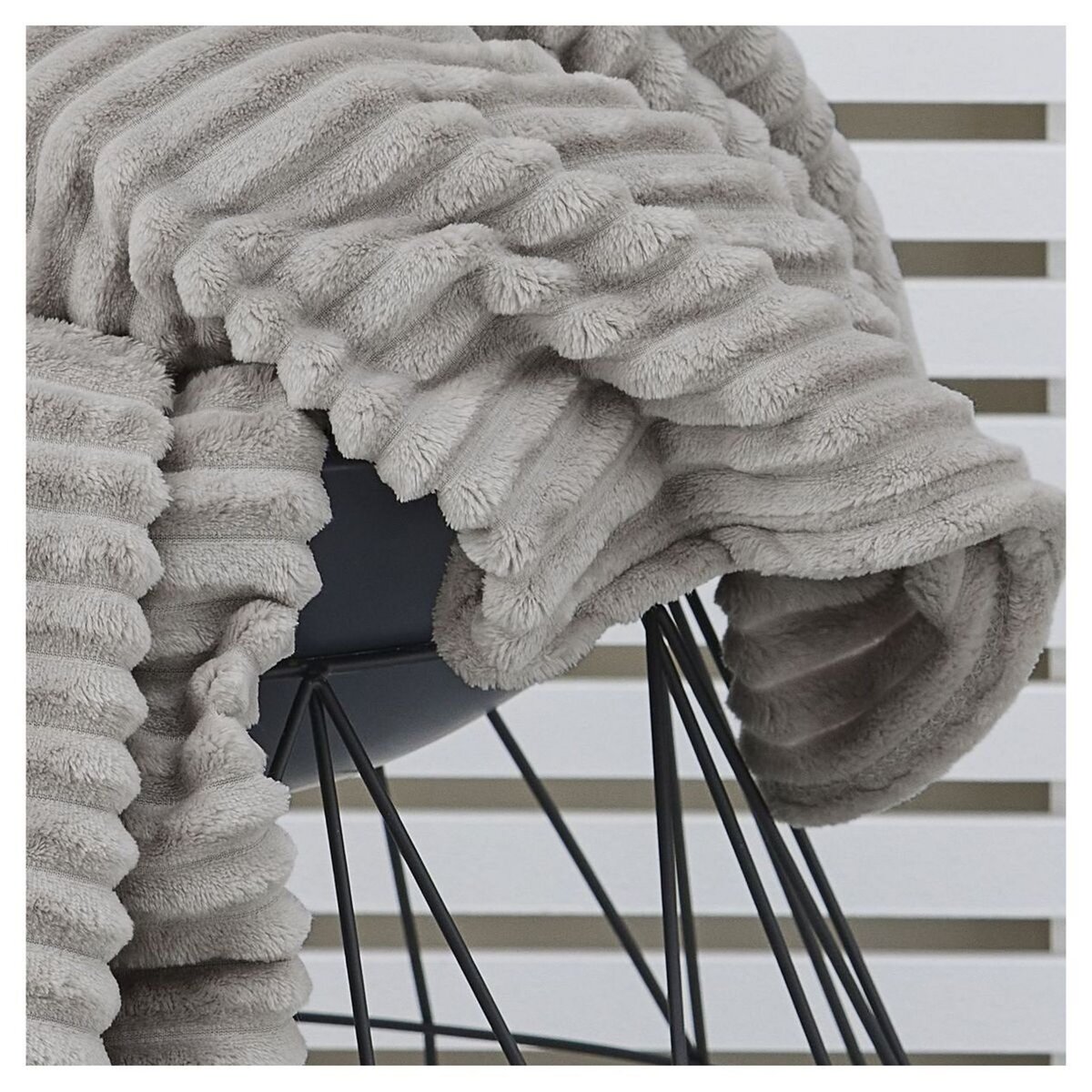 TODAY Plaid côtelé uni 