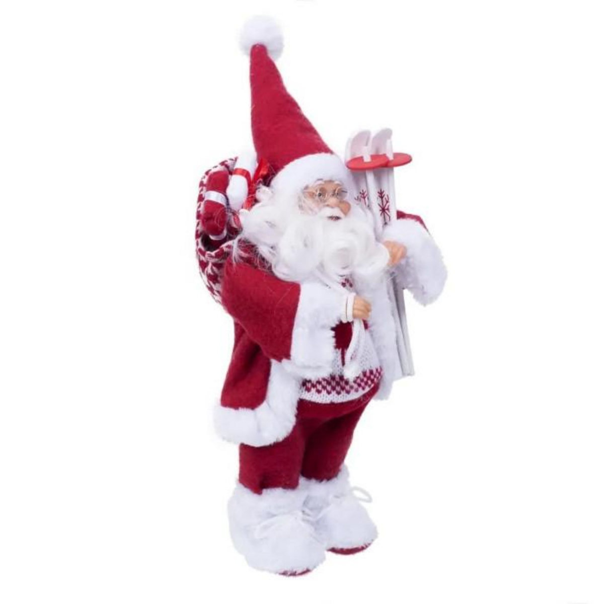 ATMOSPHERA Père Noël Déco  Traditionnel  30cm Rouge & Blanc