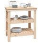 Voir la diapositive 4 : VIDAXL Banc de travail 78,5x50x80 cm Bois de pin massif
