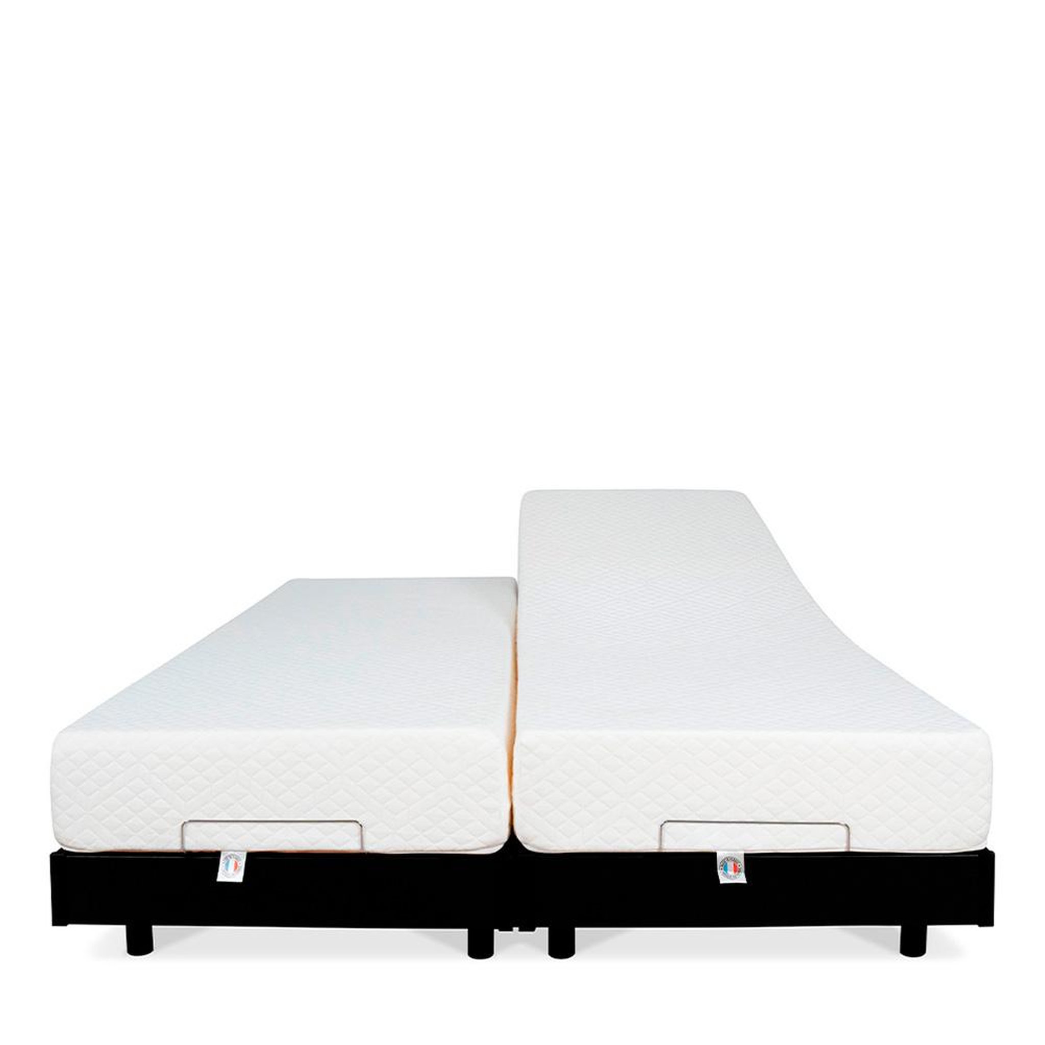 Voir la diapositive 4 : BELLECOUR BELLECOUR LITERIE | Ensemble Duo FLEX | Sommiers électriques + Matelas Mémoire de forme