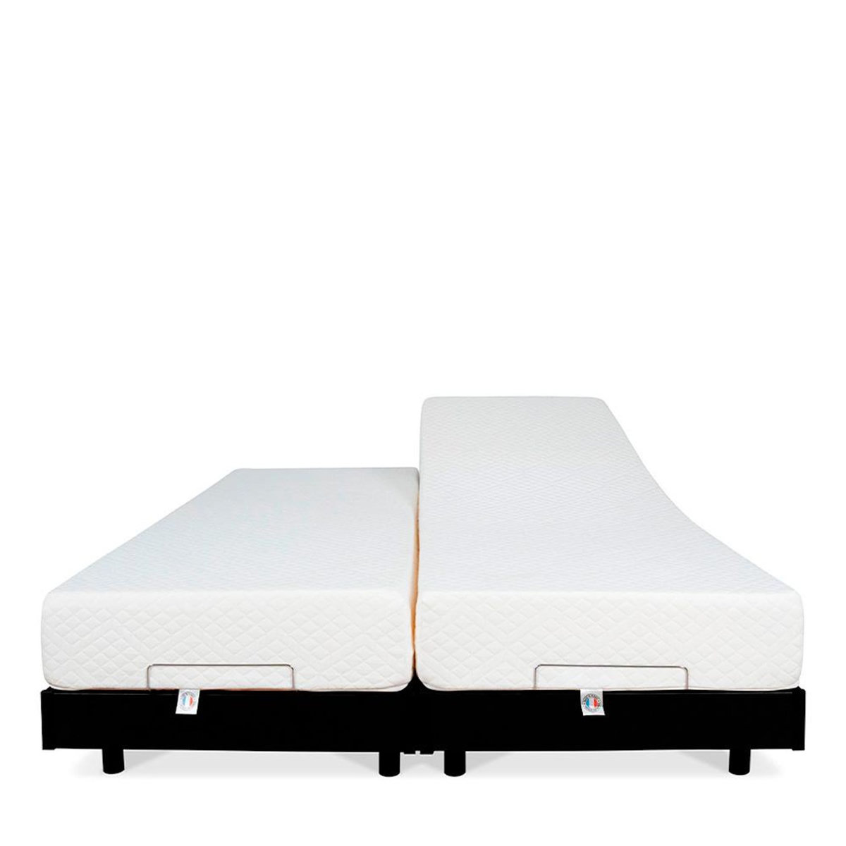 BELLECOUR BELLECOUR LITERIE | Ensemble Duo FLEX | Sommiers électriques + Matelas Mémoire de forme