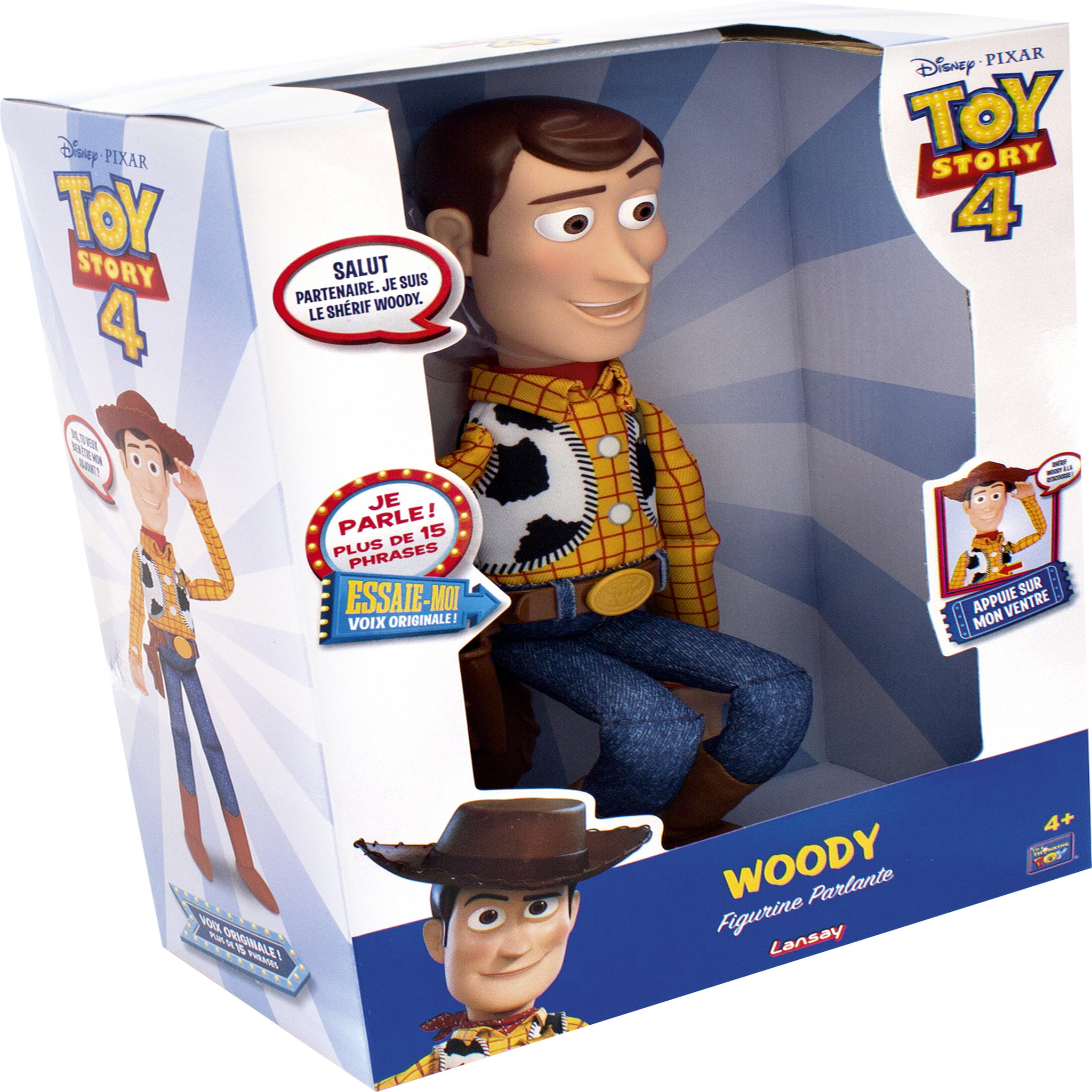 Voir la diapositive 2 : LANSAY Figurine parlante Toy Story 4 - Woody