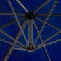 Voir la diapositive 5 : VIDAXL Parasol de jardin en porte-a-faux mat en aluminium bleu azure
