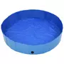 VIDAXL Piscine pliable pour chiens Bleu 160x30 cm PVC