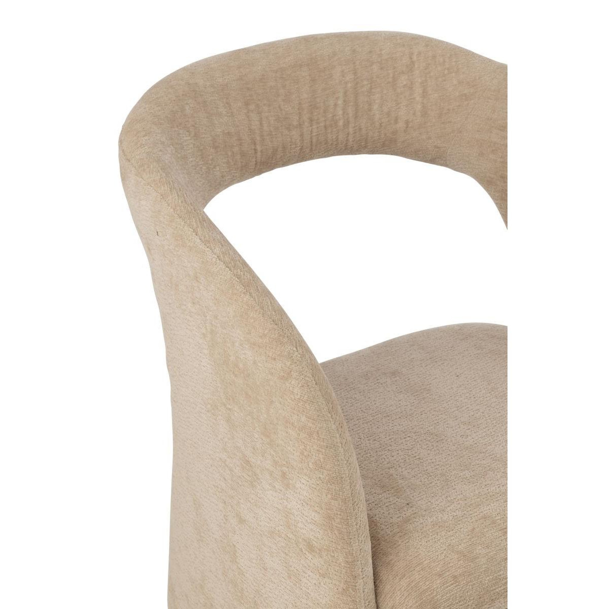 Voir la diapositive 6 : J-LINE Fauteuil design  anise  80cm beige