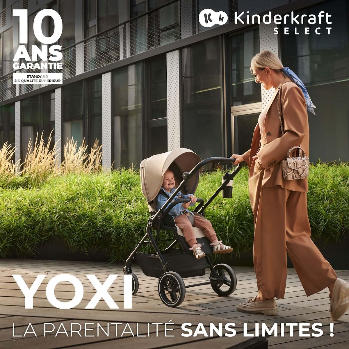 KINDERKRAFT Poussette avec nacelle et accessoires YOXI