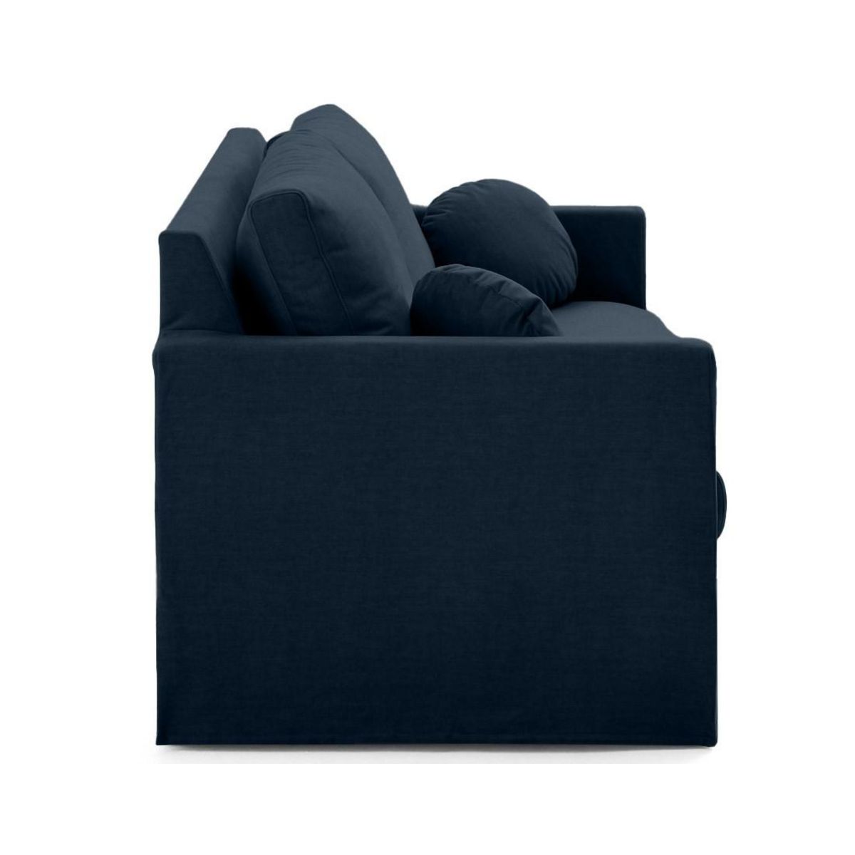 LISA DESIGN Serena - canapé droit déhoussable 3 places en velours